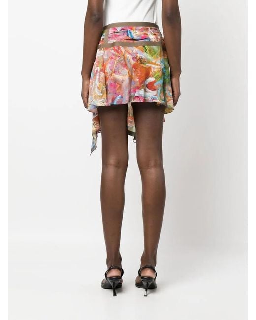 DIESEL Green O-Diantha-Print Mini Dress