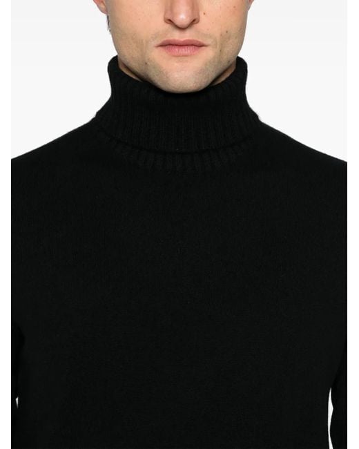 Ballantyne Black T Neck Sweater for men