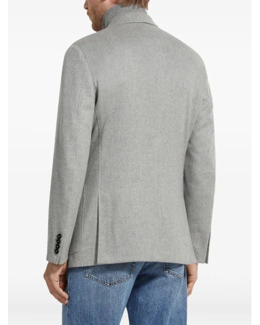 Blazer Oasi di Zegna in Gray da Uomo