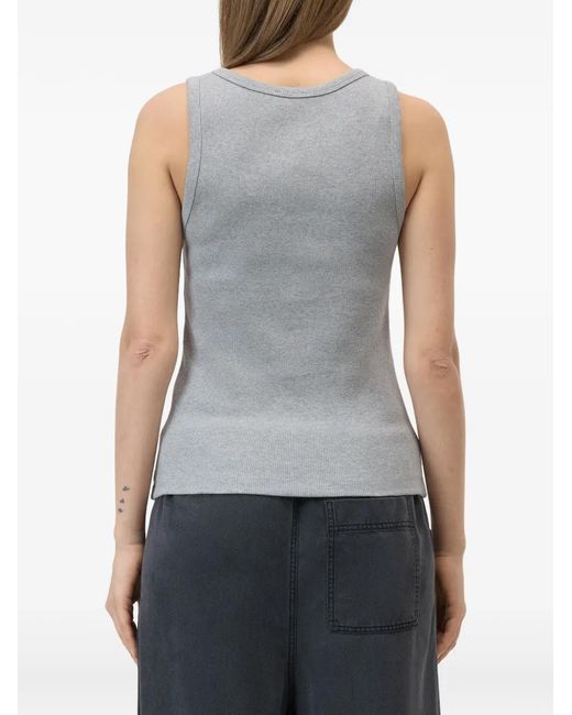 Top De Canalé Closed de color Gray