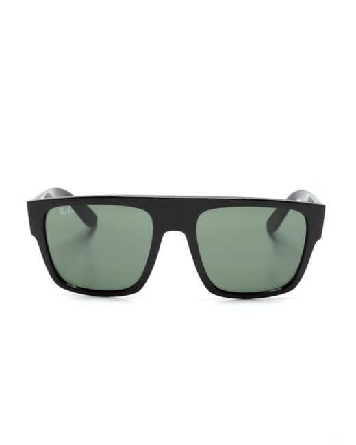Ray-Ban Green Drifter Sonnenbrille mit eckigem Gestell