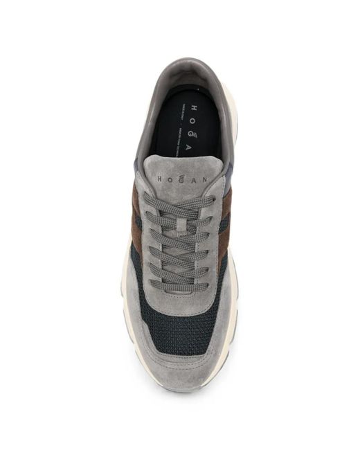 Hogan White Baskets À Patch Logo for men