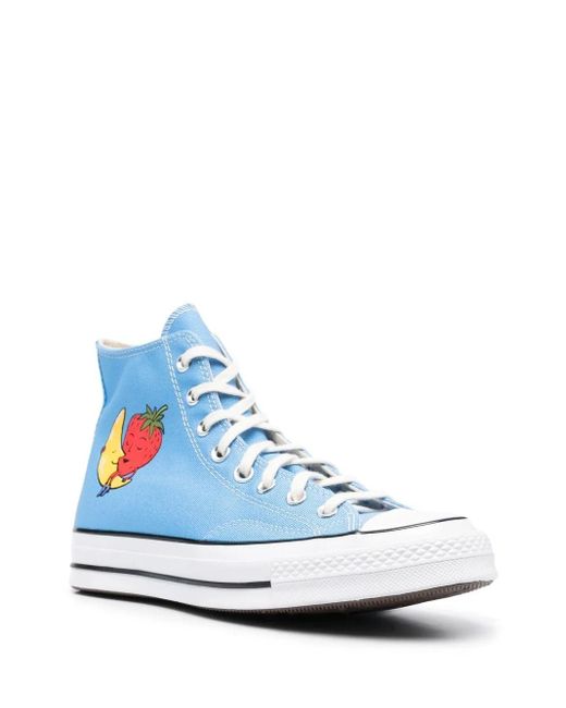 Sky High Farm Blue X Converse Chuck 70 Trainers