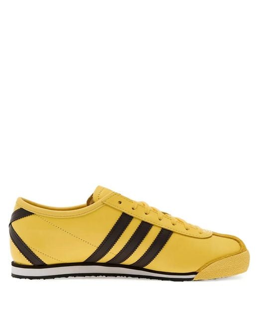 Adidas Yellow Italia 70S Lace-Up Sneakers