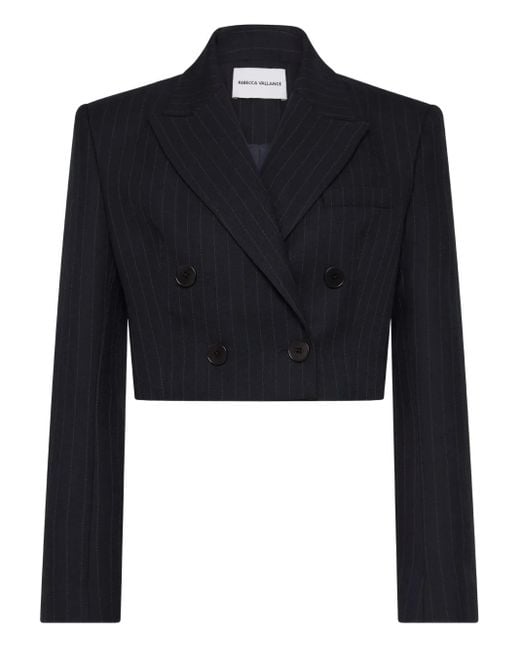 Rebecca Vallance Blue Maxwell Cropped-Blazer
