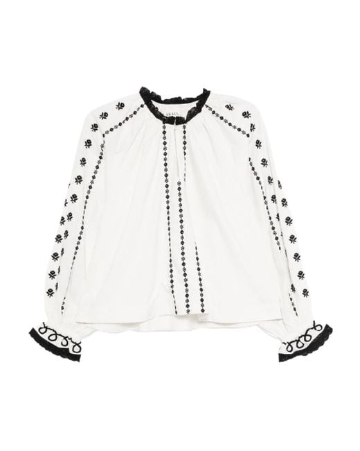 Skall Studio White Ella Blouse