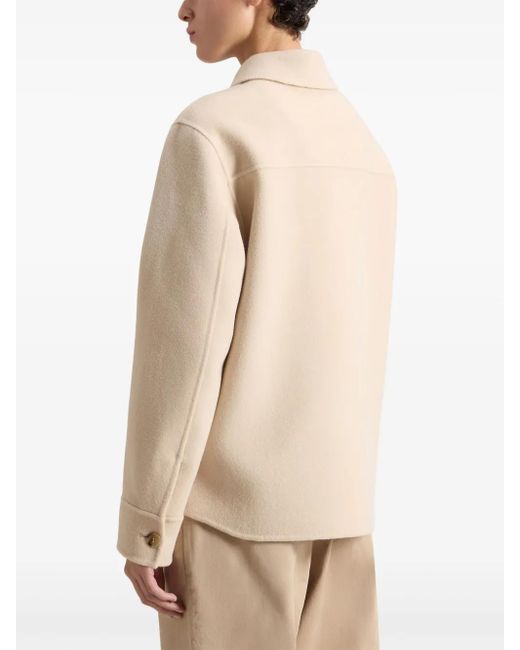Woolrich Wollen Blouse Met Knopen in het Natural