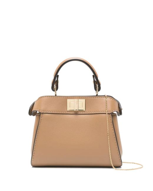 Fendi ピーカブー ショルダーバッグ ナノ Natural