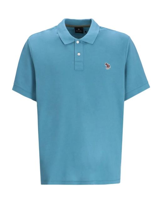 Polo con parche Zebra Paul Smith de hombre de color Blue