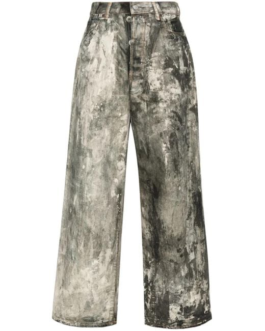 Acne Gray 1981M Wide-Leg Jeans for men