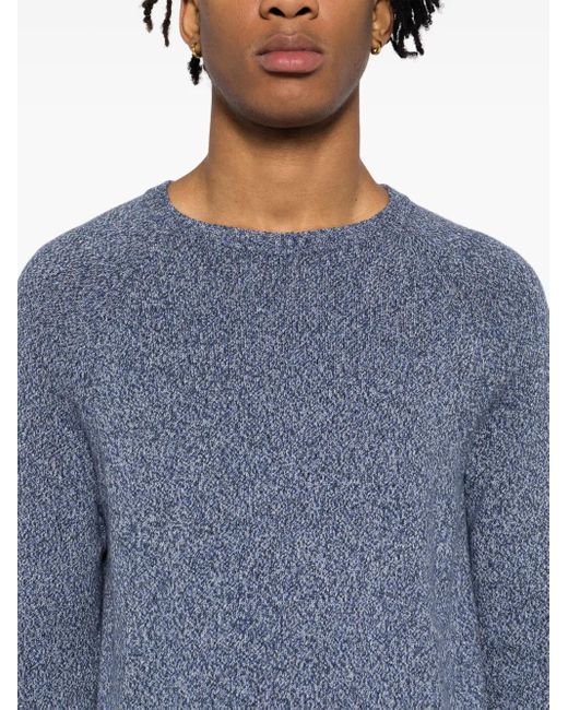 メンズ N.Peal Cashmere Marl スウェットシャツ Blue