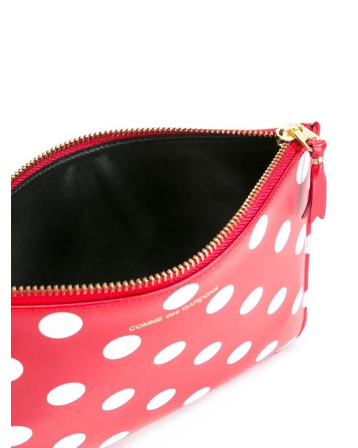 Comme des Garçons Red Polka Dots Pouch