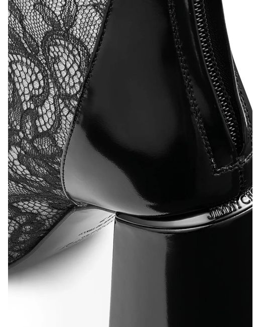 Jimmy Choo Black Heeled Ankle Boots 'Kisu'