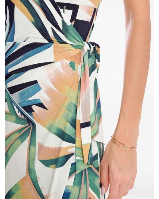 Abito Con Stampa A Fiori di Lygia & Nanny in Green