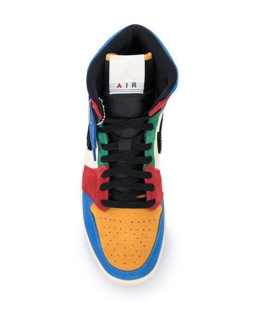 Nike Jordan 1 Fearless Colour Block Sneakers in Red for Men Lyst