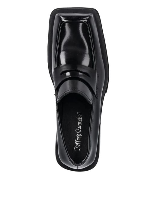 Jeffrey Campbell Black Square-Toe Pumps