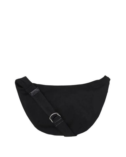 Comme des Garçons Black Zip-Fastening Curved Messenger Bag for men