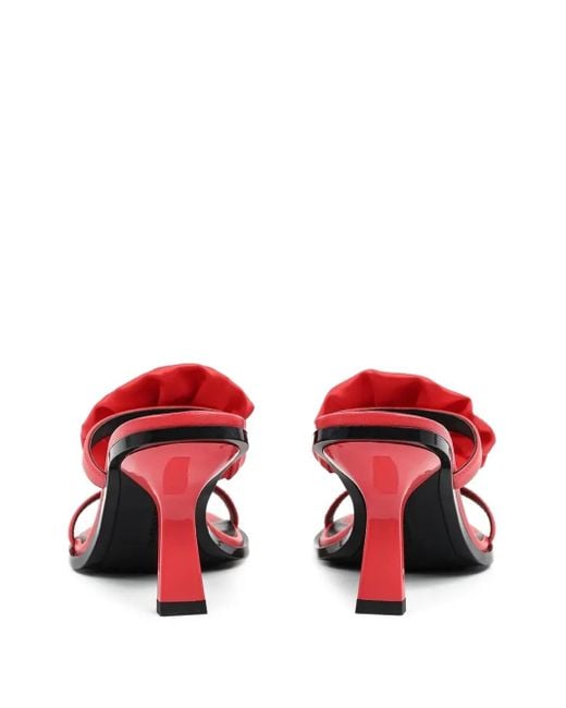 Karl Lagerfeld Pink 70Mm Rose-Embellished Sandals