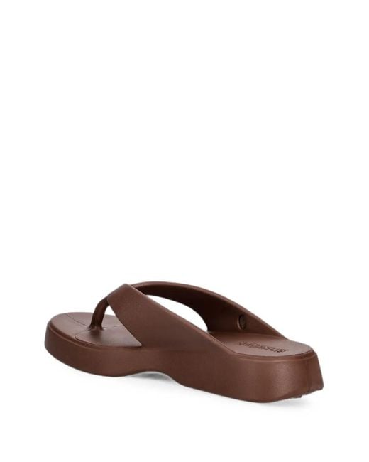 Melissa Brown Platform Flip-Flops