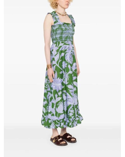 FARM Rio Tropical Swing Midi Dress in Green | Lyst