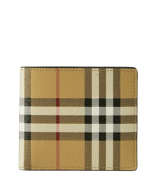 Burberry Natural Checked Wallet for men