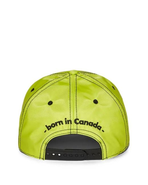 DSquared² Green Logo-Patch Baseball Cap for men