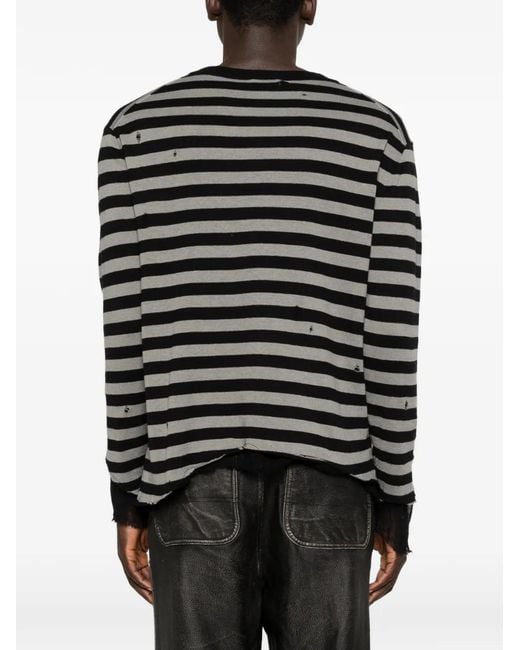KAMIYA Black Striped Sweater for men