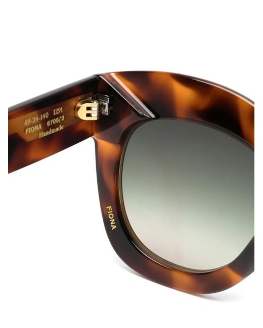 Gigi Studios Brown Tortoiseshell Effect-Frame Sunglasses