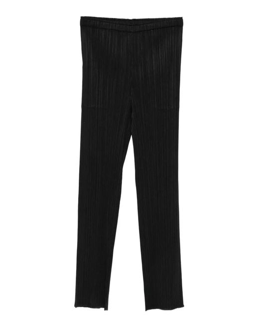 Pleats Please Issey Miyake Black Pantalon Plissé Monthly Colors September