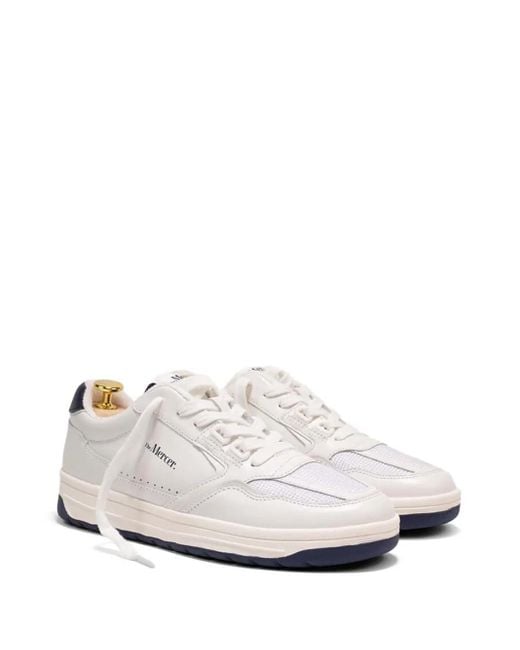 The Mercer Brand White Lace-Up Low-Top Leather Sneakers