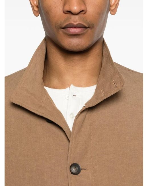 Herno Brown Flap-Pockets Bomber Jacket for men