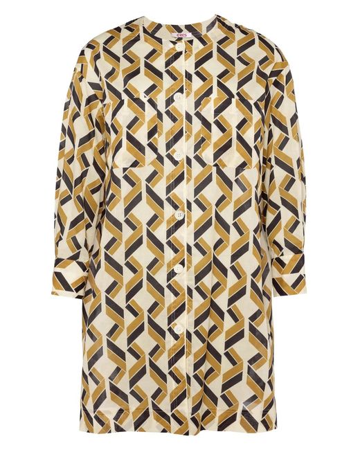 Chemise Imprimée À Patch Logo Eres en coloris White