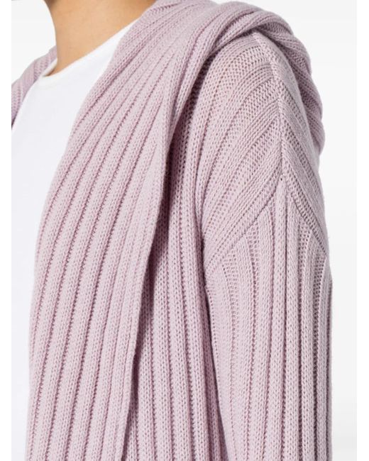 Teddy Cashmere Pink Amalfi Chunky-Knit Cashmere Cardigan