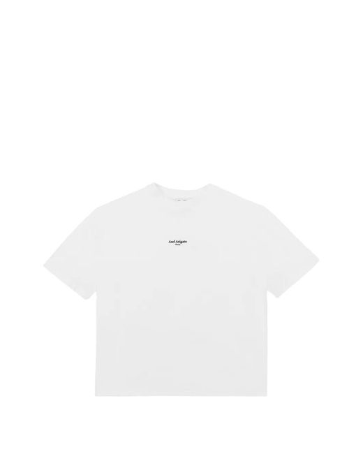 Axel Arigato White Logo-Print Organic Cotton T-Shirt