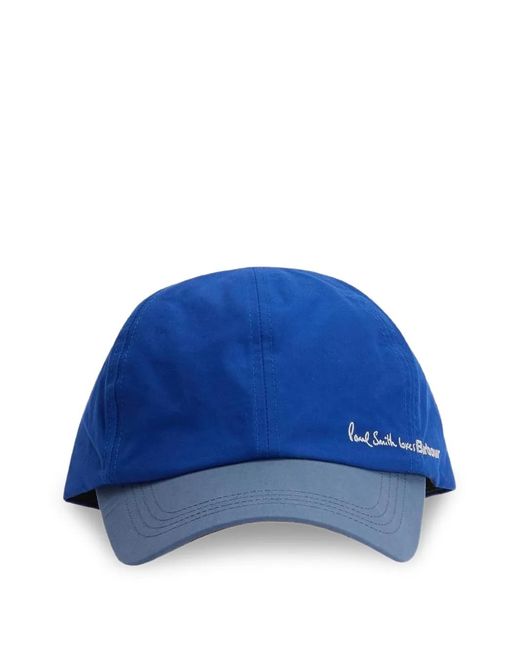 Barbour Blue X Paul Smith Chapeau À Design Ajustable for men