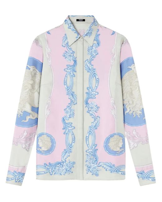 Versace Blue Cameo Shirt