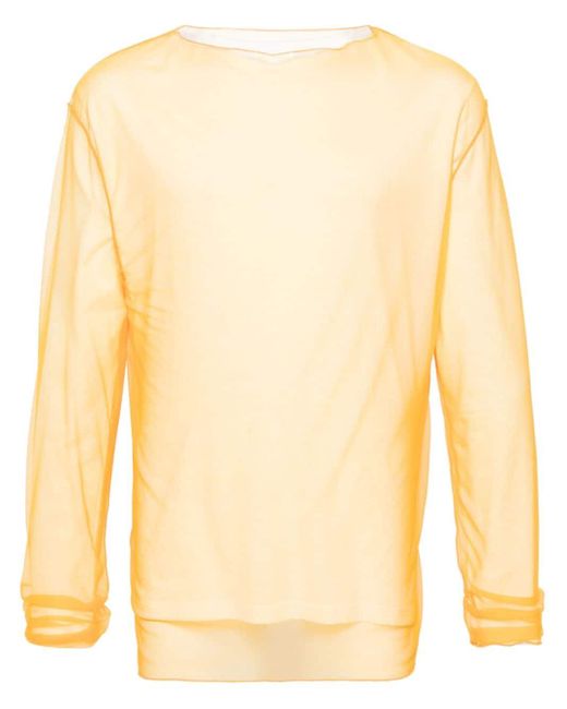Jil Sander Natural Layered Cotton T-shirt for men