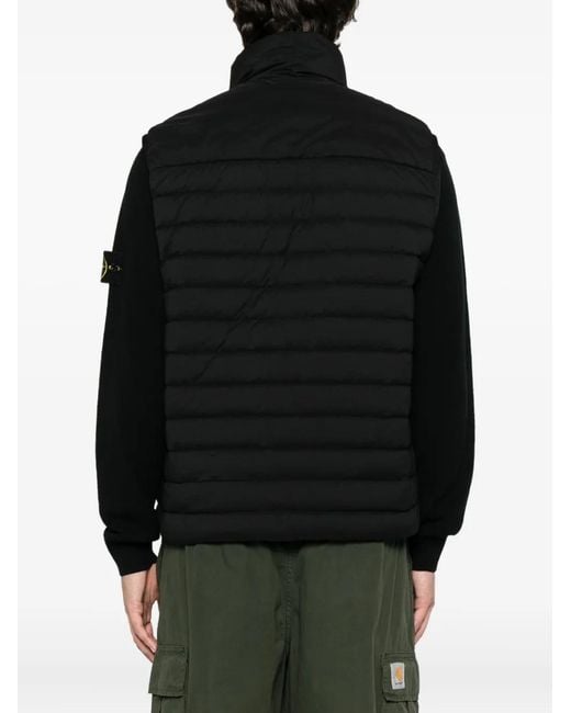 Stone Island Black Jackets for men