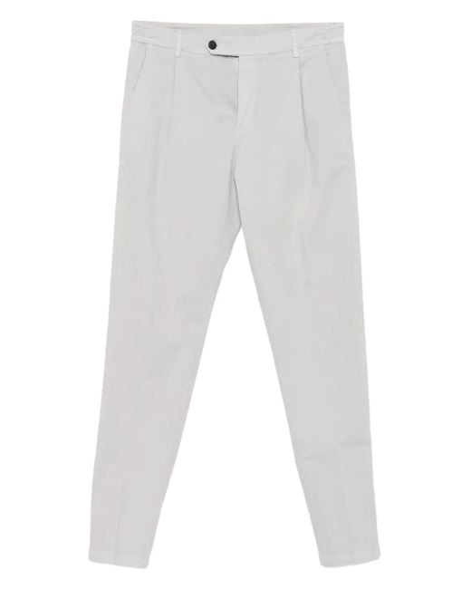 Eleventy Plissierte Hose in White für Herren