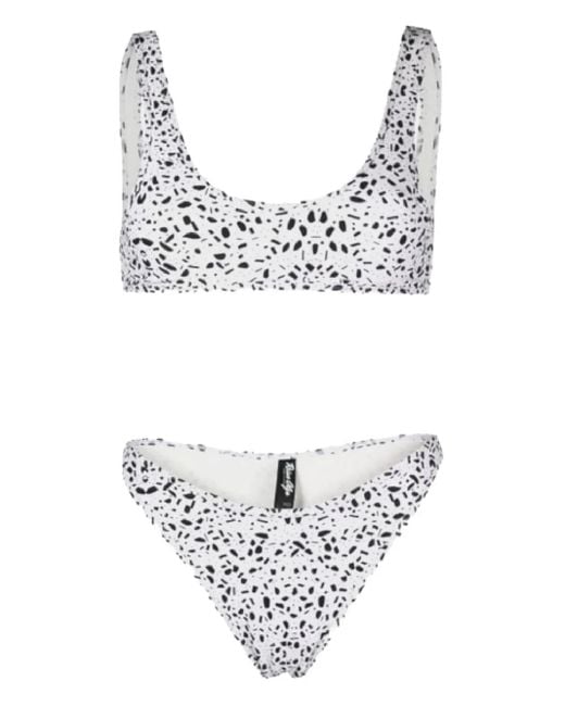 Reina Olga White Coolio Dotted Bikini Set