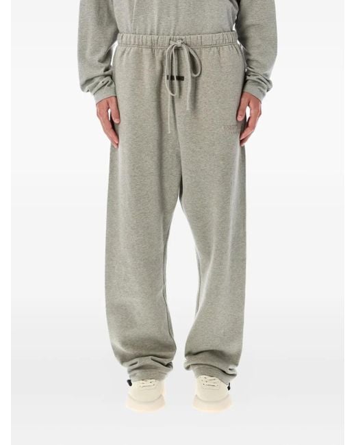 Fear Of God Gray Drawstring-Waist Track Pants for men