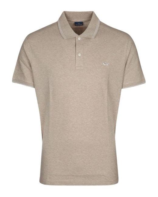 Paul & Shark Natural Tipped-Collar Polo Shirt for men