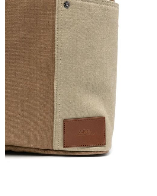 A.P.C. Natural Sac Cabas Jardin À Patch Logo