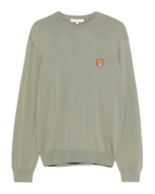 Pull Fox Head Maison Kitsuné pour homme en coloris Green