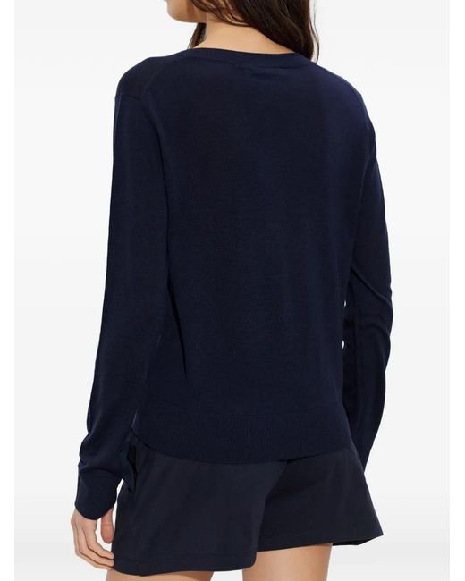 DSquared² Blue D2 Upside-Down V-Neck Pullover