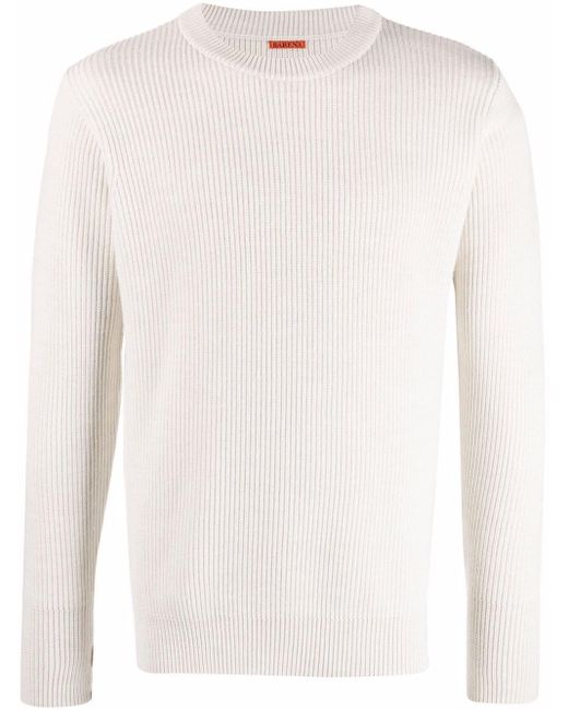 Jersey lana blanco hombre Clearance