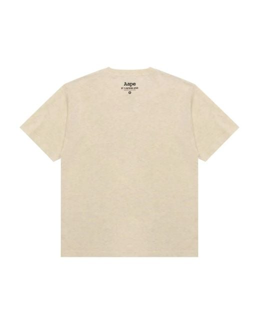 Aape By A Bathing Ape Natural Bulldog Graphic-Print T-Shirt