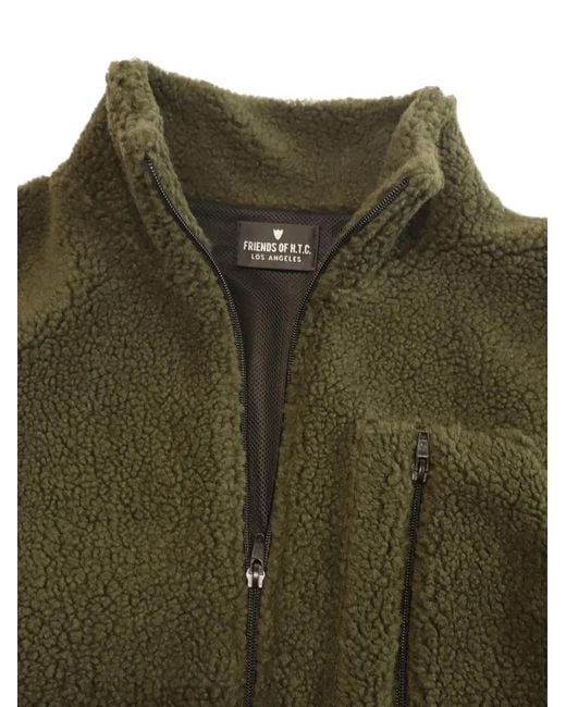 HTC Green Outdoor Teddy Duck-Down Jacket for men