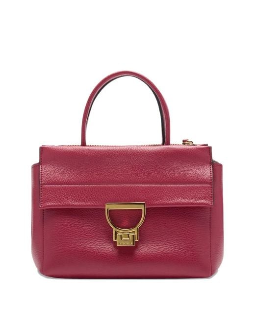 Coccinelle Medium Arlettis Textured Leather Tote Bag