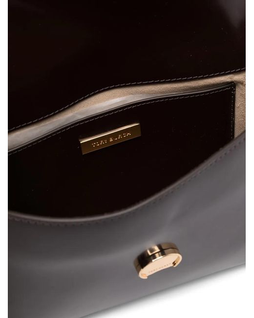 Tory Burch Gray Crosshatched Shoulder Bag
